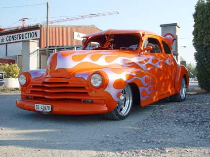 Chevy `46 from Swiss Germany , SSRA member .