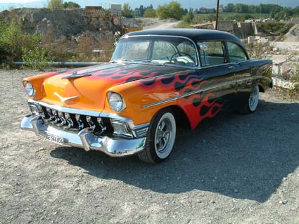 Wild `56 Chevy of Bill , Cheaters member .