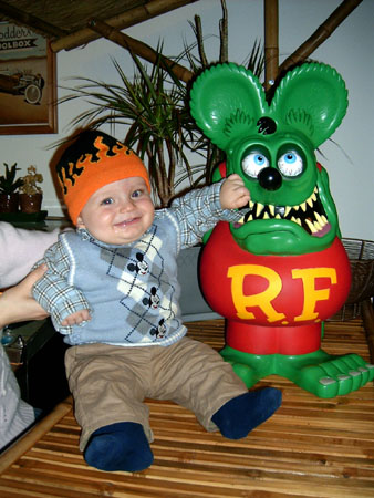 Ed Mott and friend .